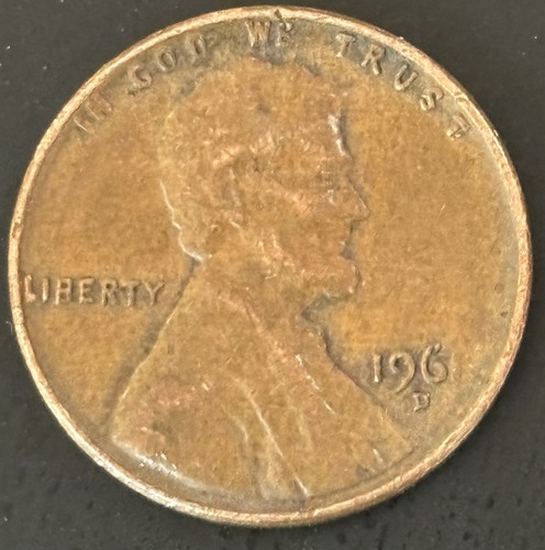 1961 D Pennie Missing 1 On 1961 Date Missing Grease Error Coin - Picture 2 of 8