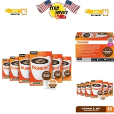 Enjoy Dunkin 60 Count K-Cup Pods:  Blend Medium Roast Coffee at Home
