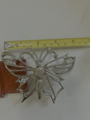 VTG Garuglieri Red Leather Belt 27-31” Butterfly Buckle  display picture 2