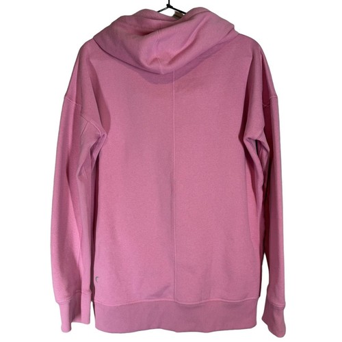 Zyia Active Pink Cowl Neck Hooded Sweatshirt Medium - Picture 6 of 7
