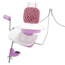 Yarn Ball Winder Hand Operated Knitting Organizer with Suction Base for Home DIY