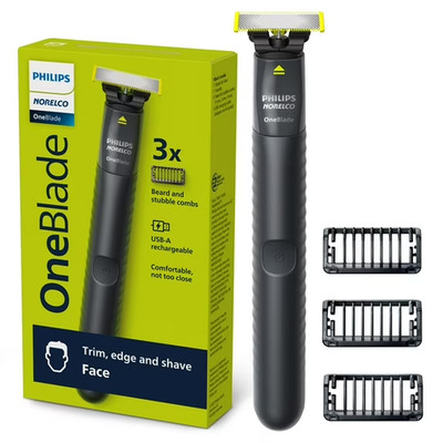 Philips Norelco Oneblade Hybrid Rechargeable Men's Electric Shaver and Trimmer