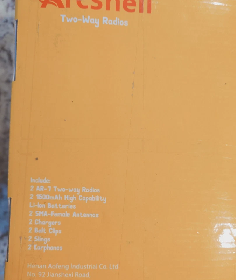 AR-7 UHF Two Way Radios With Two Handsets Charger Battery And Headphones. - Image 2 of 4