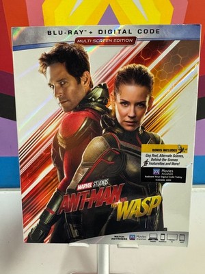 Ant-Man and the Wasp (Blu-ray + Digital, 2018) Marvel NEW w/slipcover