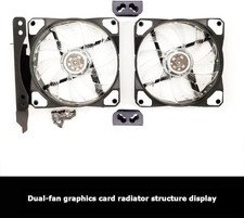 Dual Fans Mount Rack for Graphic Video Card Cooling Fan Bracket Connector Screw