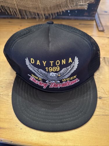 Vintage Daytona Beach Bike Week Mütze 80er Biker Snapback Trucker Cap 1989 - Bild 2 von 5
