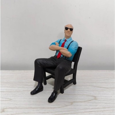 1/18 Enzo Ferrari Sitting Posture Handmade Miniature Figure Car Scene Decor