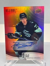 21-22 Kole Lind Full Rainbow Auto #R-32 Seattle Kraken Rookie Allure
