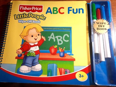 Fisher-Price Little People Wipe-Off Book 2001 Hardcover (ABC Fun), Good