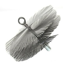 Kaminbesen Ø150 175 200 250 mm Schornsteinbesen Zugbesen Gwinde M12 STAHLDRAHT