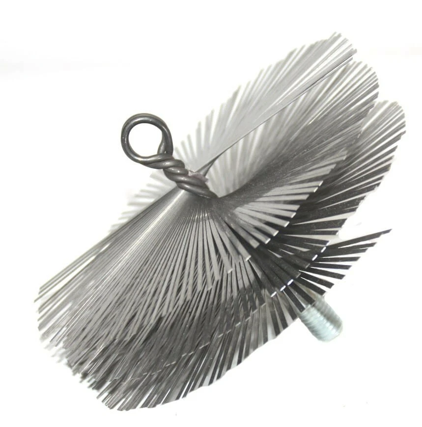 BLUEN Kaminbesen Ø150 175 200 250 mm Schornsteinbesen Zugbesen Gwinde M12 STAHLDRAHT