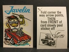 1973 Donruss Fabulous Odd Rods Sticker 5