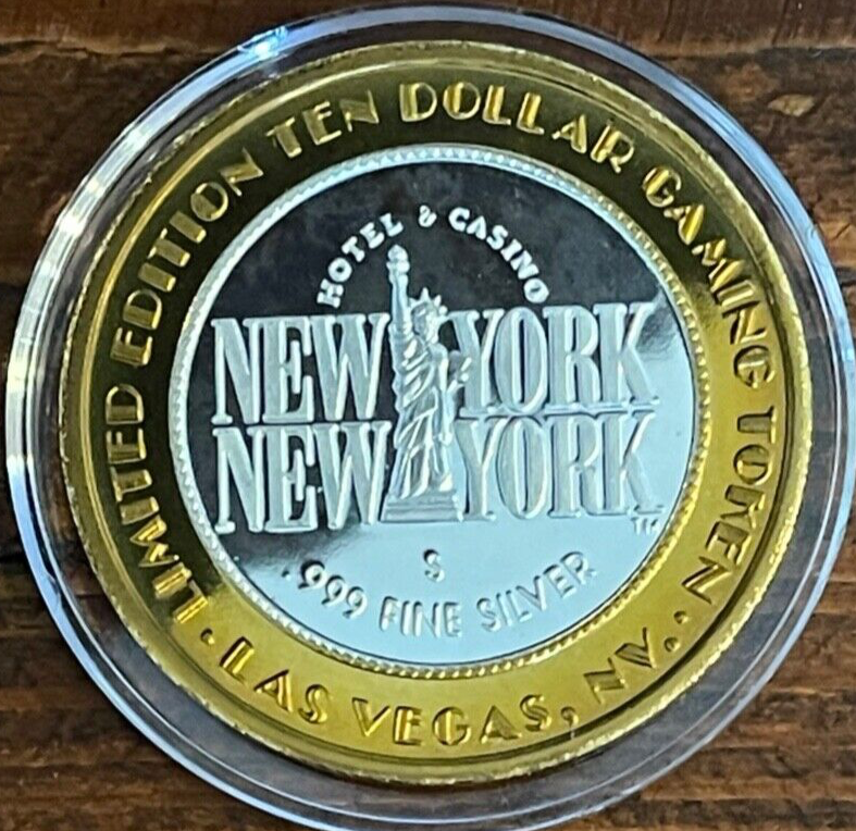 New York New York Casino Las Vegas 10 Silver Strike 1998 I Love NY NY