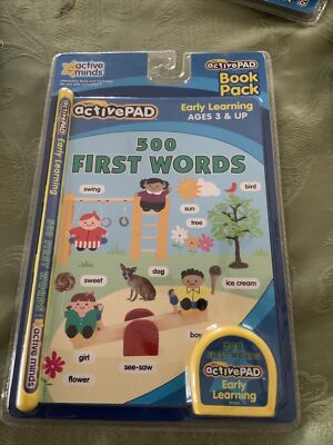 ActivePad First 500 Early Learning Words Active Minds Book Pack Free Shipping
