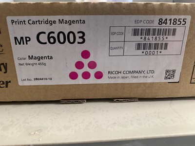 Toner Ricoh MP C6003 Cartucho Magenta Original - - VENTA DE