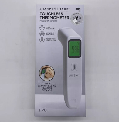 New Sharper Image Touchless Thermometer Precision Sensor NIB