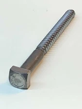 (5) 1/2 x 6 Square Head Lag Bolt Screw Antique (3/4" Square head) 1/2"x6" .50x6
