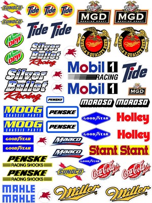 White Vinyl Sheet 3-R/c Lexan  Decal Sticker 1/16-1/10 Die Cut Kyoshotraxxasmcd