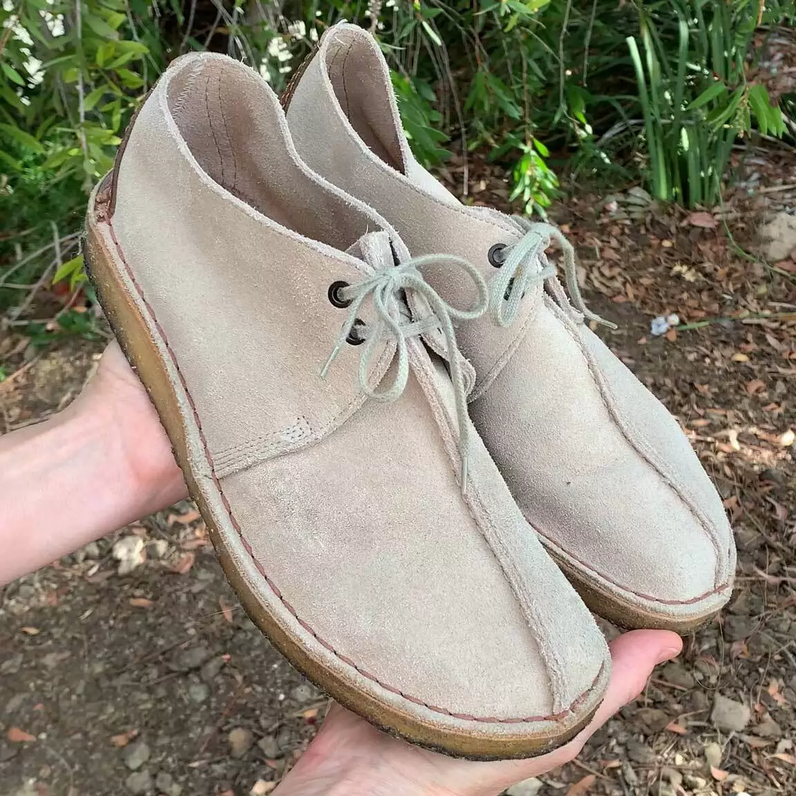 Made in ENGLAND vintage Clarks Originals Desert Trek US 10 or 9, 9.5 sand  suede