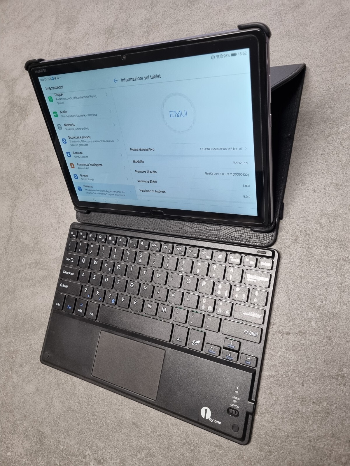 Huawei MediaPad M5 Lite 10 BAH2-L09 4G LTE 3GB 32GB + Tastiera Bluetooth foto 3