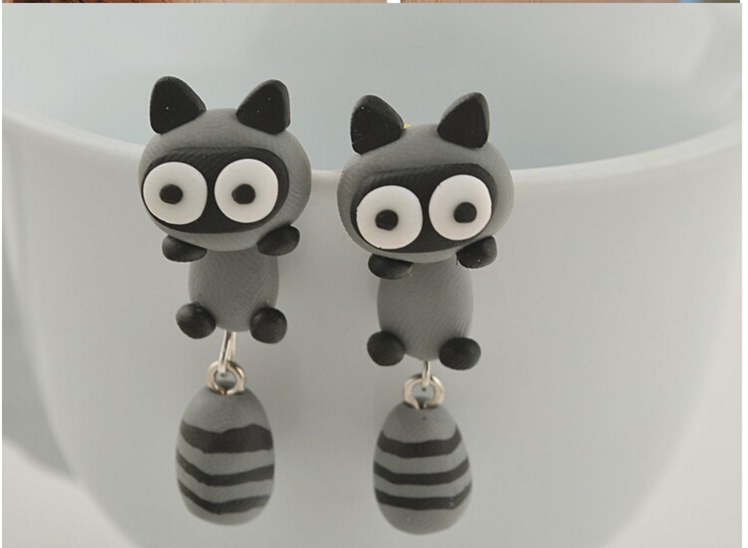 Gift Earrings, Handmade Polymer Clay Earrings Animals, Perfect Gift under  $5!!! | eBay