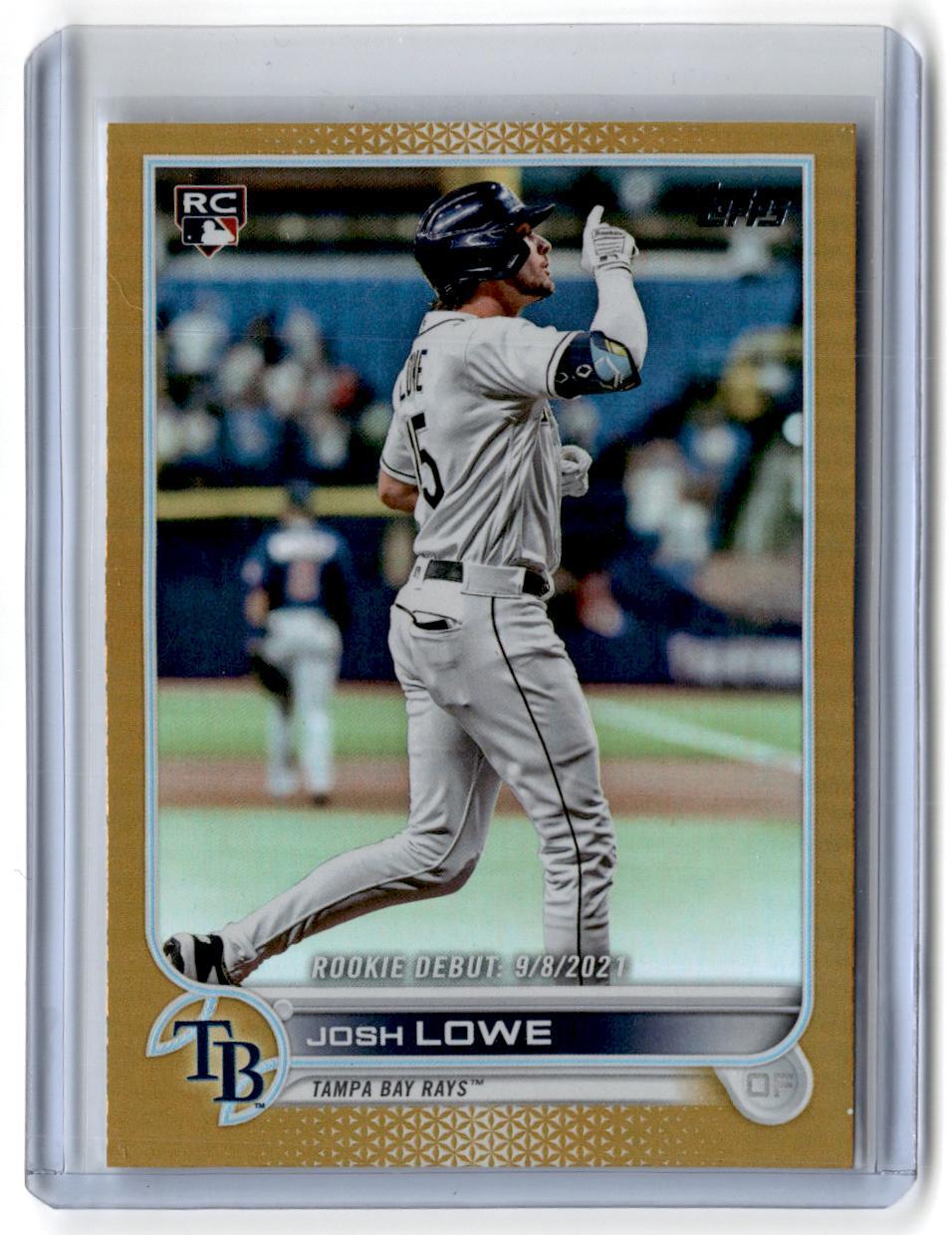 2022 Topps Update #US287 Josh Lowe Gold Foil RC