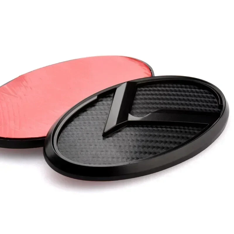 for Kia Sportage Sorento 3D ABS K emblem Car Front Hood Rear Trunk BadgeStickers Foto 3 de 4