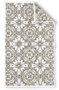 LANDS' END 100% Supima Cotton Jacquard Bath RUG Tub MAT Size 34x19 New SHIP FREE