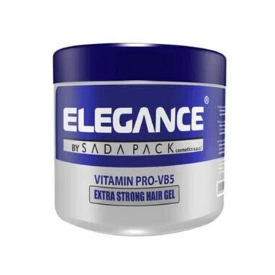 3X ELEGANCE Extra Strong Hair Styling Gel Vitamins B5 Protection Hair Gel 500ml - Image 3 of 3