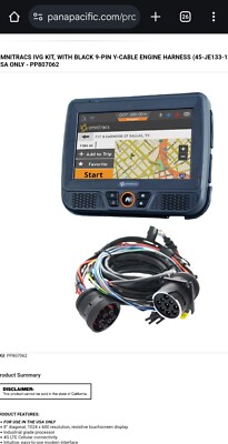 PANAPACIFIC IVG, 9 PIN, TYPE I BLACK H PSO PP807062 Electronic Log Book