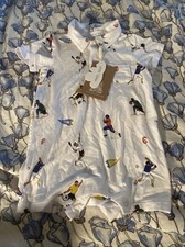 Angel Dear shortie bamboo blend Romper sports polo 3-6M NWT