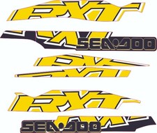 SEADOO RXT 215 2007 Graphics / Decal / Sticker Kit YELLOW