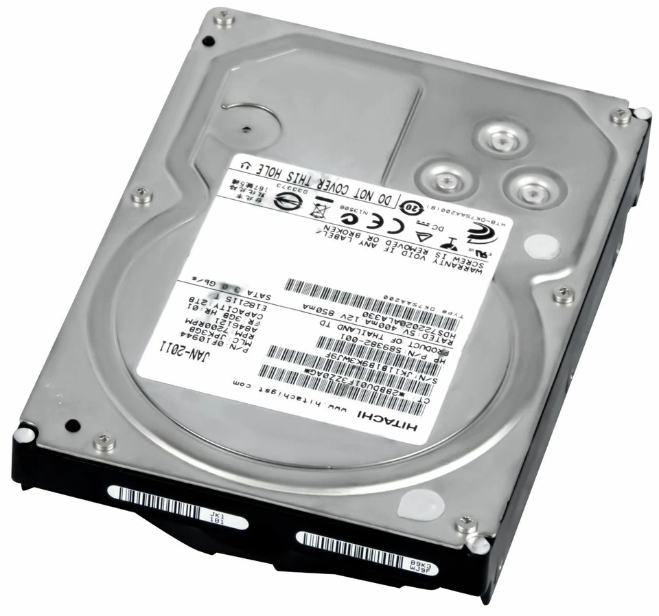 Disco Rigido Hitachi HDS722020ALA330 2TB 7200U/Min SATA II 32MB 3.5'' - Immagine 2 di 3