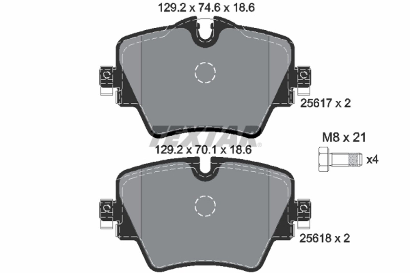 Plaquettes de frein BMW P. 2 X1 1,5 2,0 14- jeu de plaquettes avant pour étrier d'origine