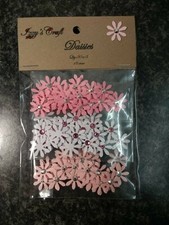 90 PAPER DAISY FLOWER CARD MAKING, #104,CRAFT EMBELLISHMENTS, joba lot, confetti