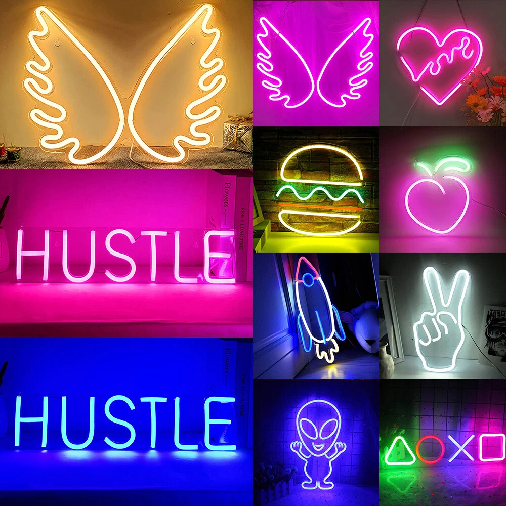 Wall mounted neon signs deals
