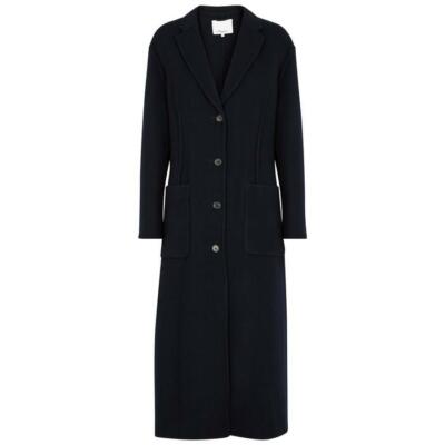 NEW, 3.1 Phillip Lim Navy Wool Double-Faced Tailored Coat Size M  #LT45