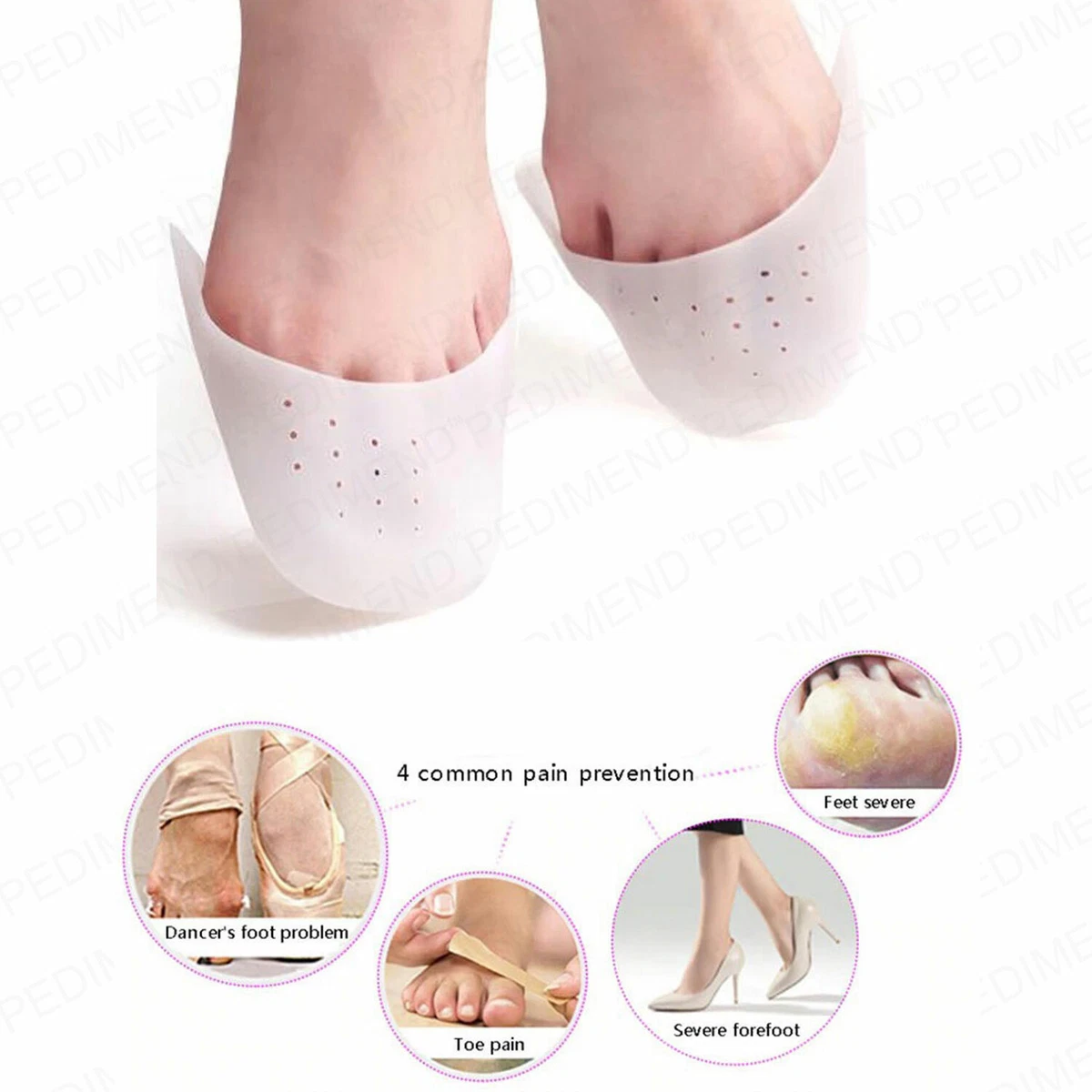 Silicone Gel Toe Caps Soft Ballet Pointe Dance Athlete Shoe Toe Pads Toe  Protect