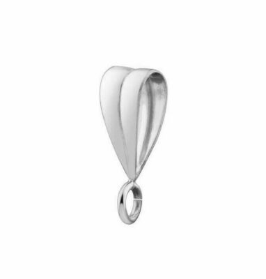 Silber gerillt Anhänger Ballen Easy Use Anhänger Kaution offene Schlaufe Sterlingsilber 925