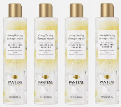 4 Pack - Pantene Nutrient Blends Strengthening Damage Repair Shampoo 9.6 fl oz