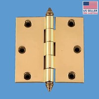 Door Cabinet Hinge 3 X 3 Square Solid Brass Decor Tip | Renovator's Supply Door Cabinet Hinge 3 X 3 Square Solid Brass Decor Tip | Renovator's Supply