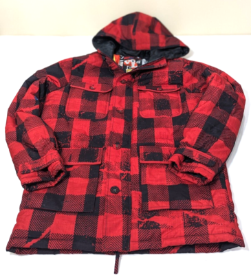 Vintage Y2K Volcom Jacket Red Plaid Outdoor Multicolor Inside