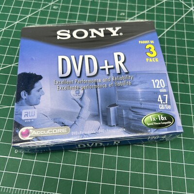 Sony DVD+R 3 Pack, 120 Min., 4.7 GB, 