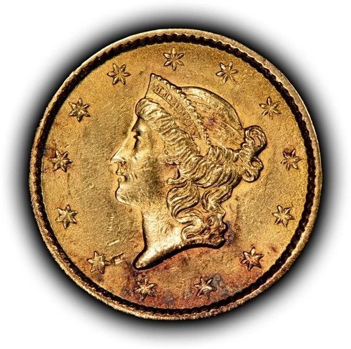 1853 G$1 Liberty Head Gold Dollar - Type 1 - Authentic US Coin - AU - SKU-G6009