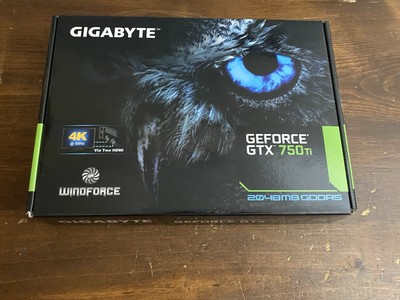 GIGABYTE Nvidia GeForce GTX 750Ti GPU WindForce 2GB GDDR5 w/ Box - Used Like New