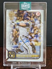 2024 Topps Archives Signature Series Christian Yelich  Auto 05/51 2022 Bowman