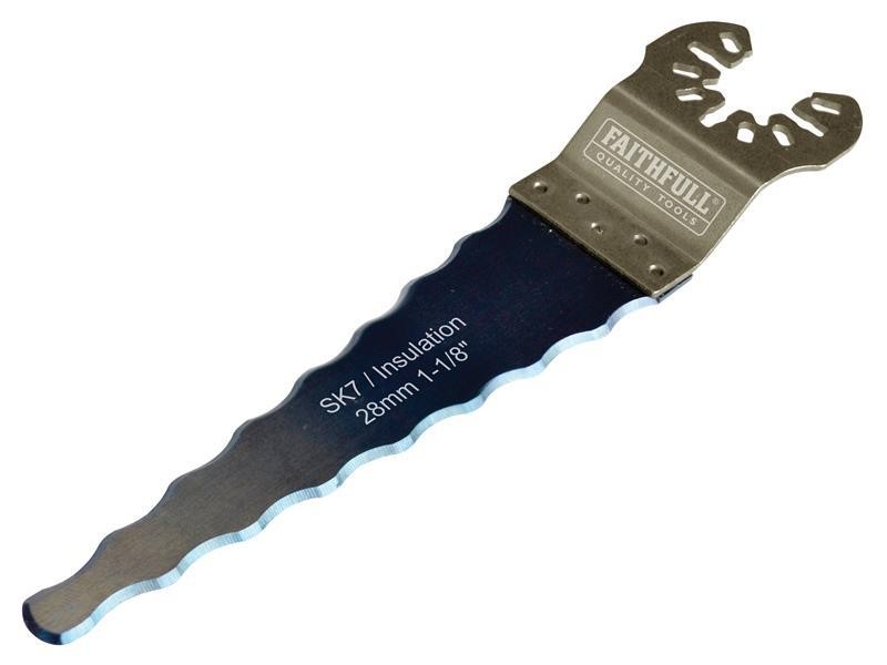 Faithfull SK7 Wavy Edge Insulation Cutter Blade 100mm - Precision Cutting Tool