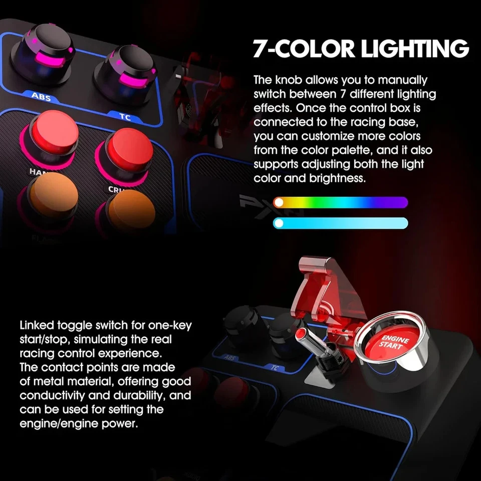 PXN CB1 Buttonbox/Control Box  Simracing - kompatibel mit Moza, Simagic, usw... - Bild 4 von 4