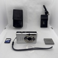 Canon IXUS 80 IS 8MP Digital Camera Tested Plus Charger Battery Case And 4GB SD