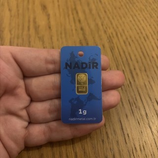 Nadir 1g Gold Bar Sealed TEP 995 Purity